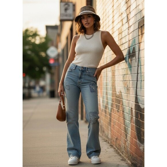 Vtg Y2K Coach Signature Brown Bucket Hat | Preppy Grunge Coastal Grandmother P/S - Picture 12 of 15